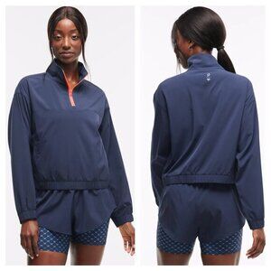 Peloton X Ally Love ¼ Zip Run Jacket M Blue/Orange